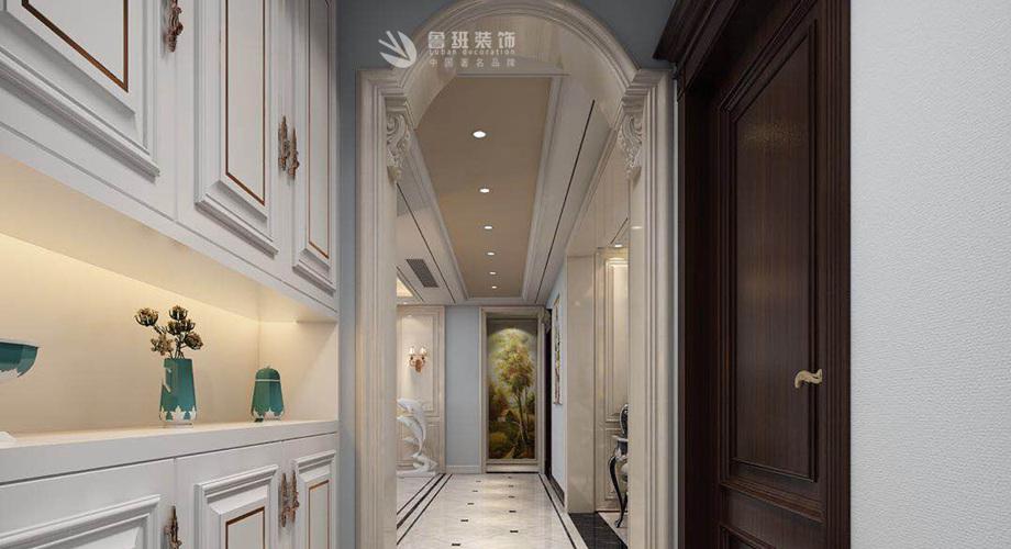 西安装修案例西安鲁班装饰玫瑰公馆140平米三居室装修欧式风格案例赏析