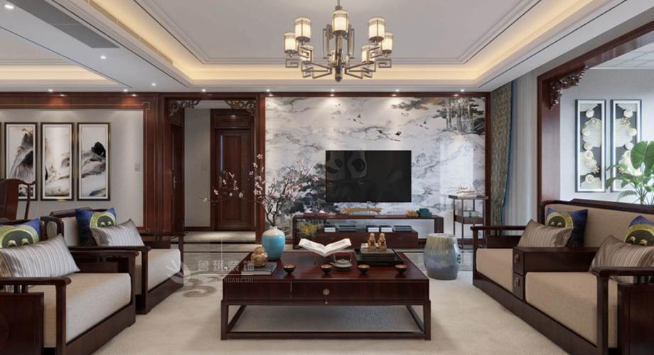 西安装修案例白桦林居四居室新中式张洋洋主笔设计