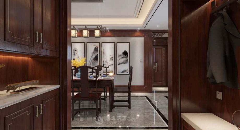 西安装修案例白桦林居四居室新中式张洋洋主笔设计